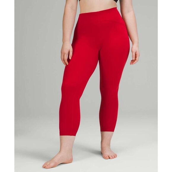 Lululemon Instill High-Rise Tight 25" Dark Red Size: 4 - Picture 1 of 8